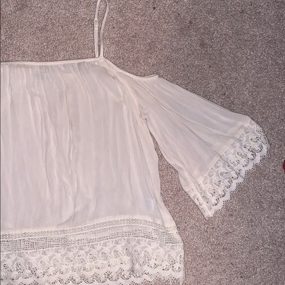 American Eagle off the shoulder long sleeve top